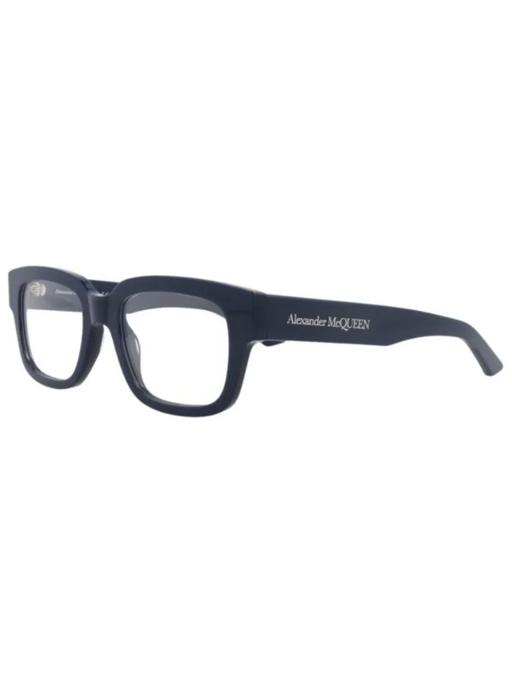 New Alexander McQueen Mens Square/Rectangle Blue Blue Transparent Fashion Design
